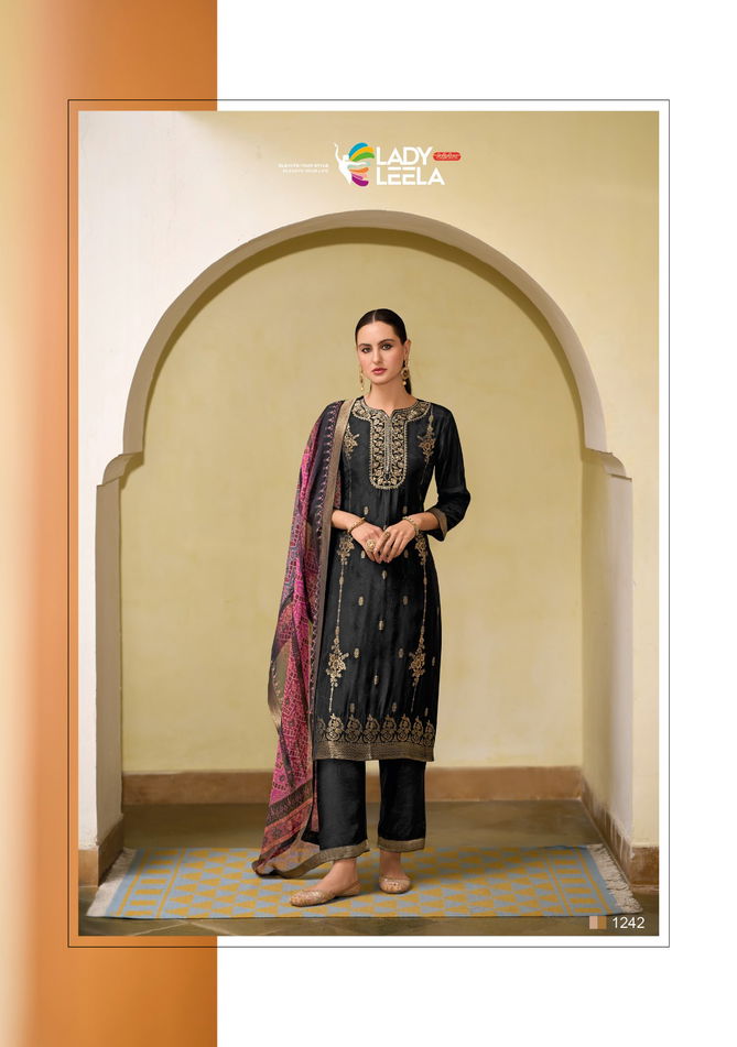 Libaas 2 By Lady Leela Viscose Jacquard Designer Kurti With Bottom Dupatta Wholesale Shop In Surat